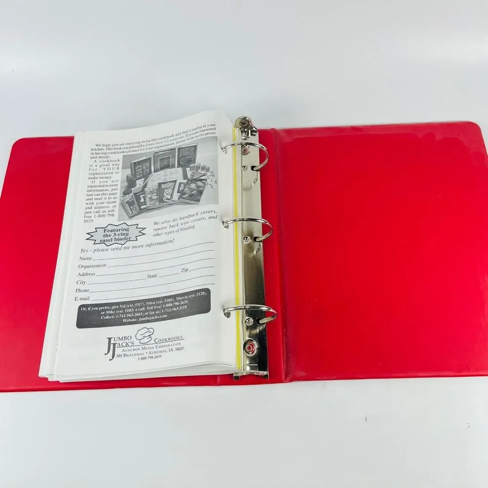 First United Methodist Church Cookbook 1857-2010 Vintage Red Oak Iowa Ring Bound